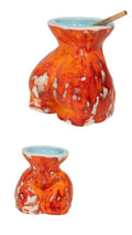 Ceramic Asstray — Red & Orange Blue